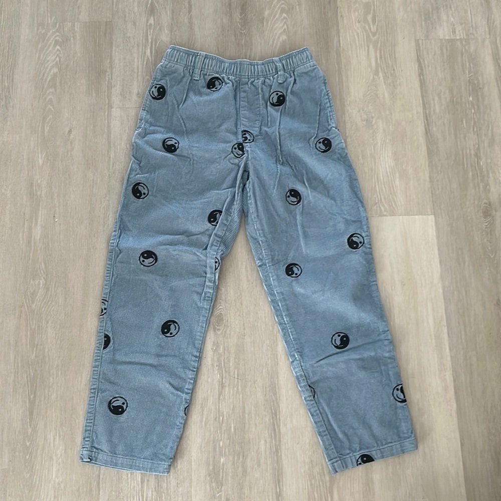 Urban outfitters, blue yin-Yang, corduroy pants